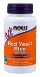 Now Supplements Red Yeast Rice 600 Mg, 60 Veg Capsules
