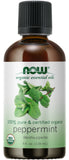 Now Essential Oils Peppermint Oil Certified Organic, 4 oz.