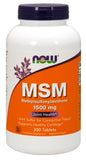 Now Supplements MSM 1500 Mg, 200 Tablets
