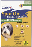 Zodiac Spot On Flea and Tick Control for Large Dogs - 4 count
