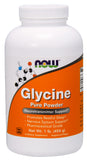 Now Supplements Glycine Pure Powder, 1 lbs.