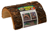 Zoo Med Habba Hut Natural Half Log Shelter for Reptiles, Amphibians, and Small Animals - Small