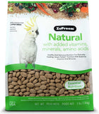 ZuPreem Natural with Added Vitamins, Minerals, Amino Acids Bird Food for Large Birds - 3 lb