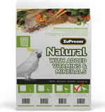 ZuPreem Natural with Added Vitamins, Minerals, Amino Acids Bird Food for Large Birds - 3 lb