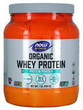 Now Sports Whey Protein Organic Unflavored Powder, 1 lbs.